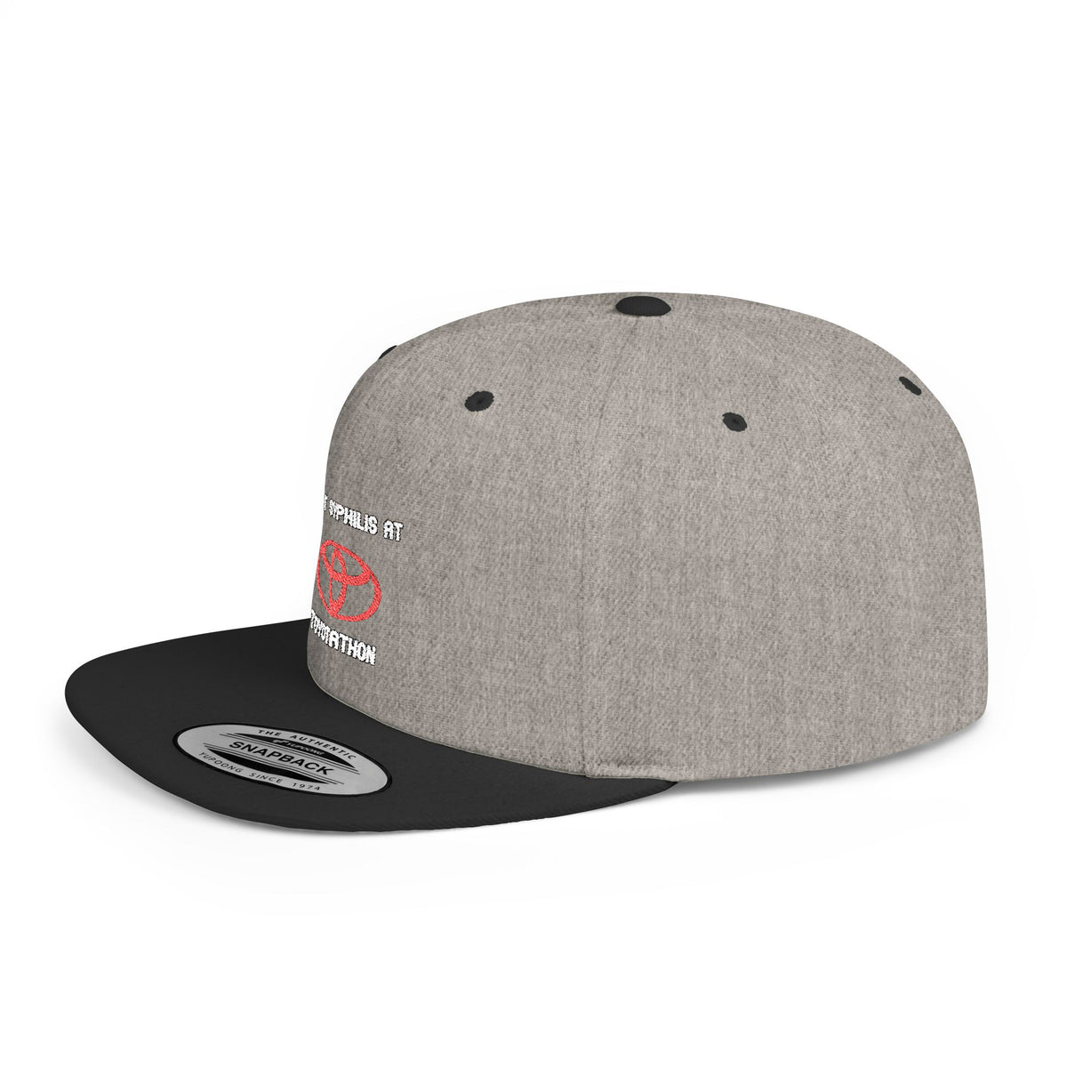 toyotathon syphilis — Embroidered Snapback Hat — image 11