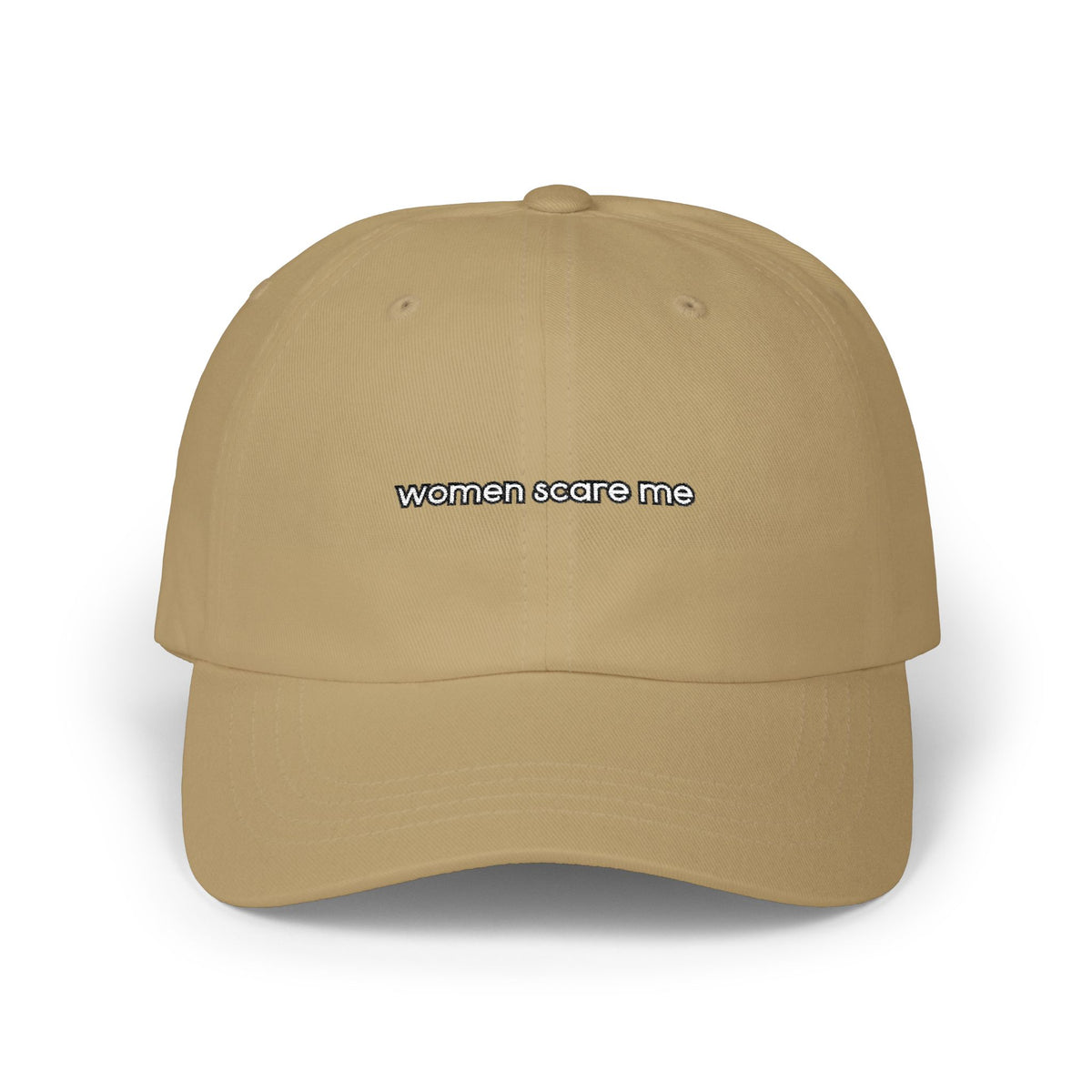 women scare me — Embroidered Dad Hat — image 3