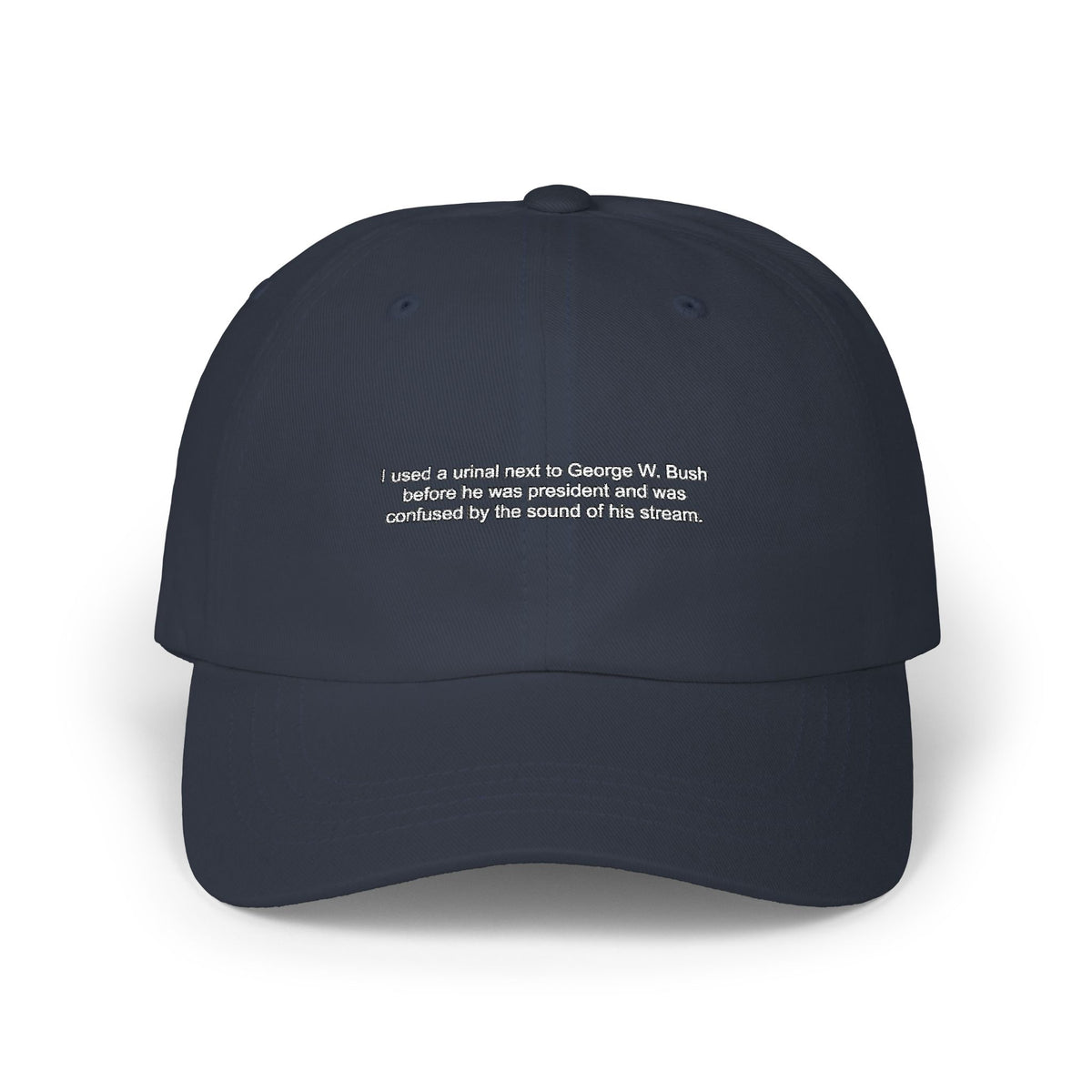 george w bush pissing stream — Embroidered Dad Hat — image 4