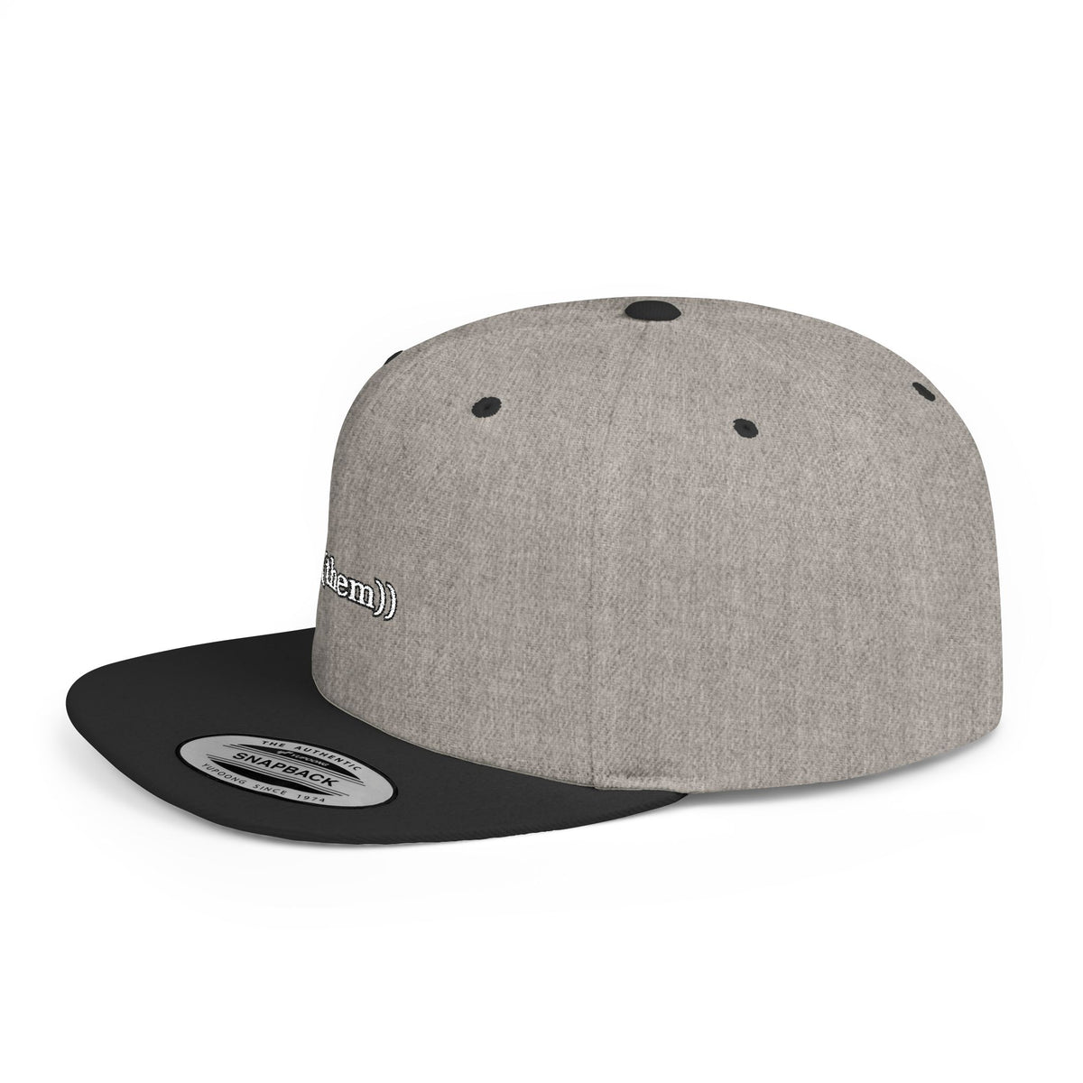 ((them)) — Embroidered Snapback Hat — image 11