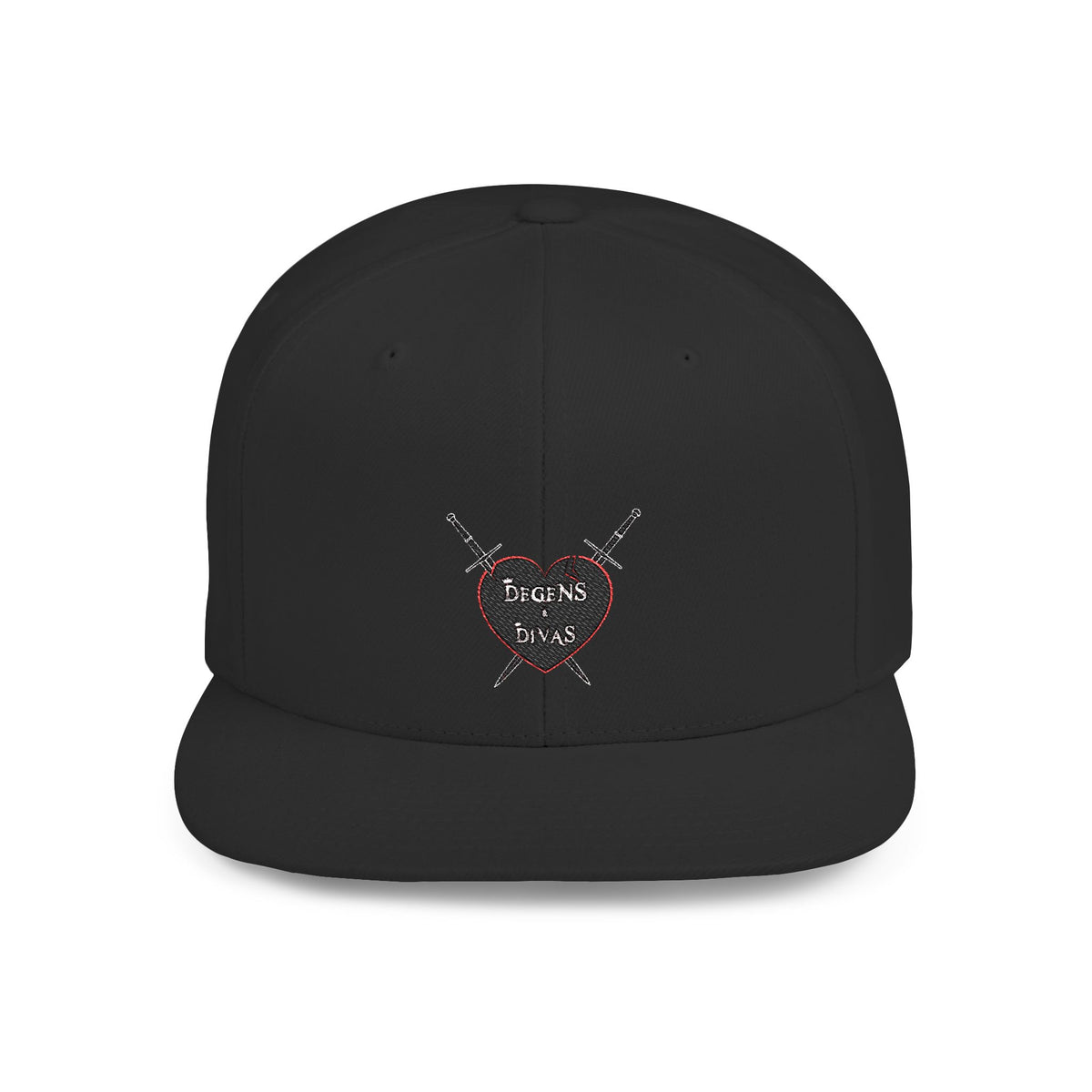 Degens & Divas — Embroidered Snapback Hat — image 1
