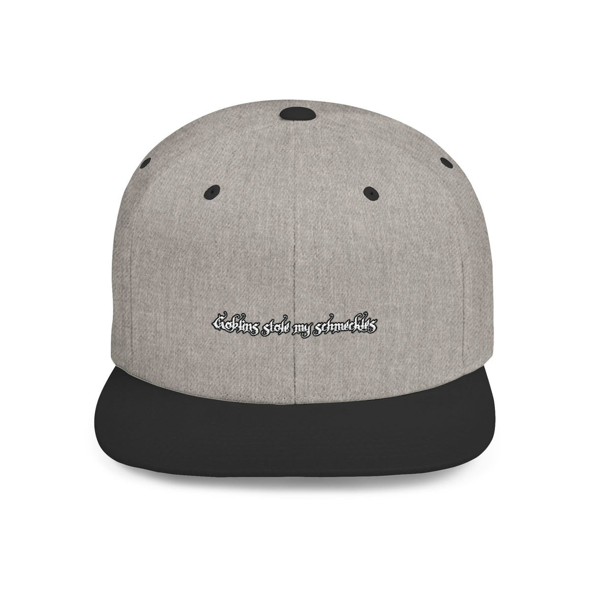 goblins stole my schmeckles — Embroidered Snapback Hat — image 3