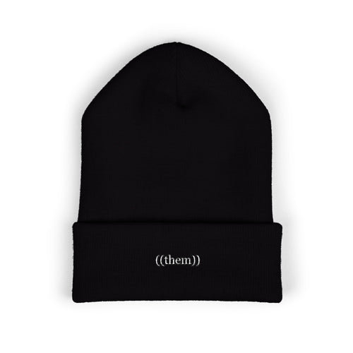 ((them)) — Embroidered Beanie — image 1