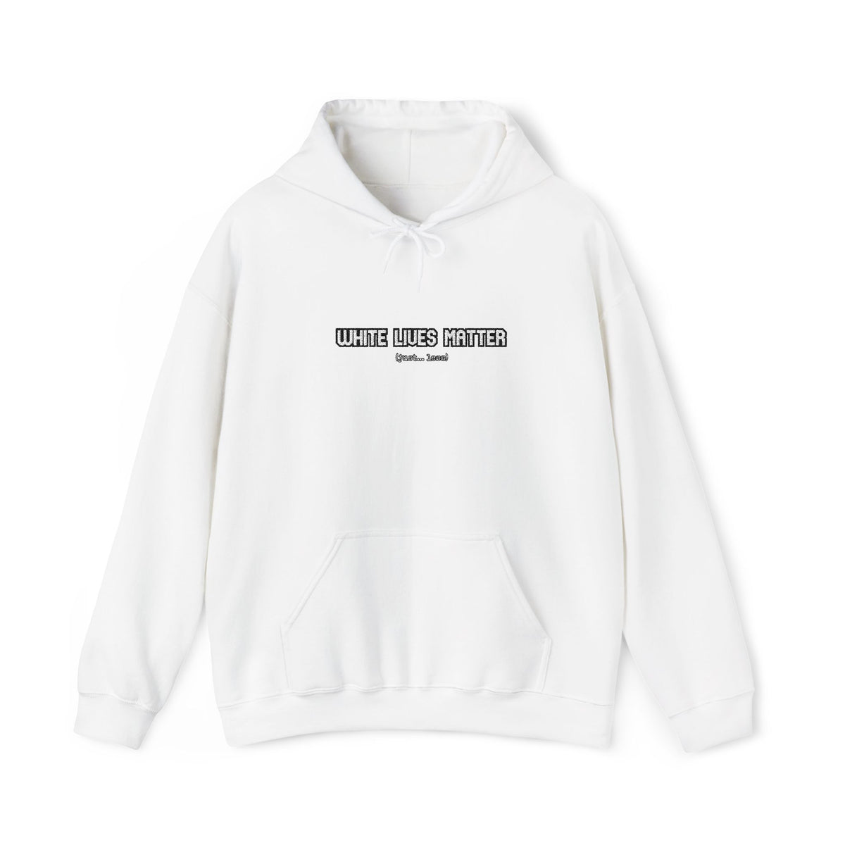 white lives matter less — Embroidered Hoodie — image 2
