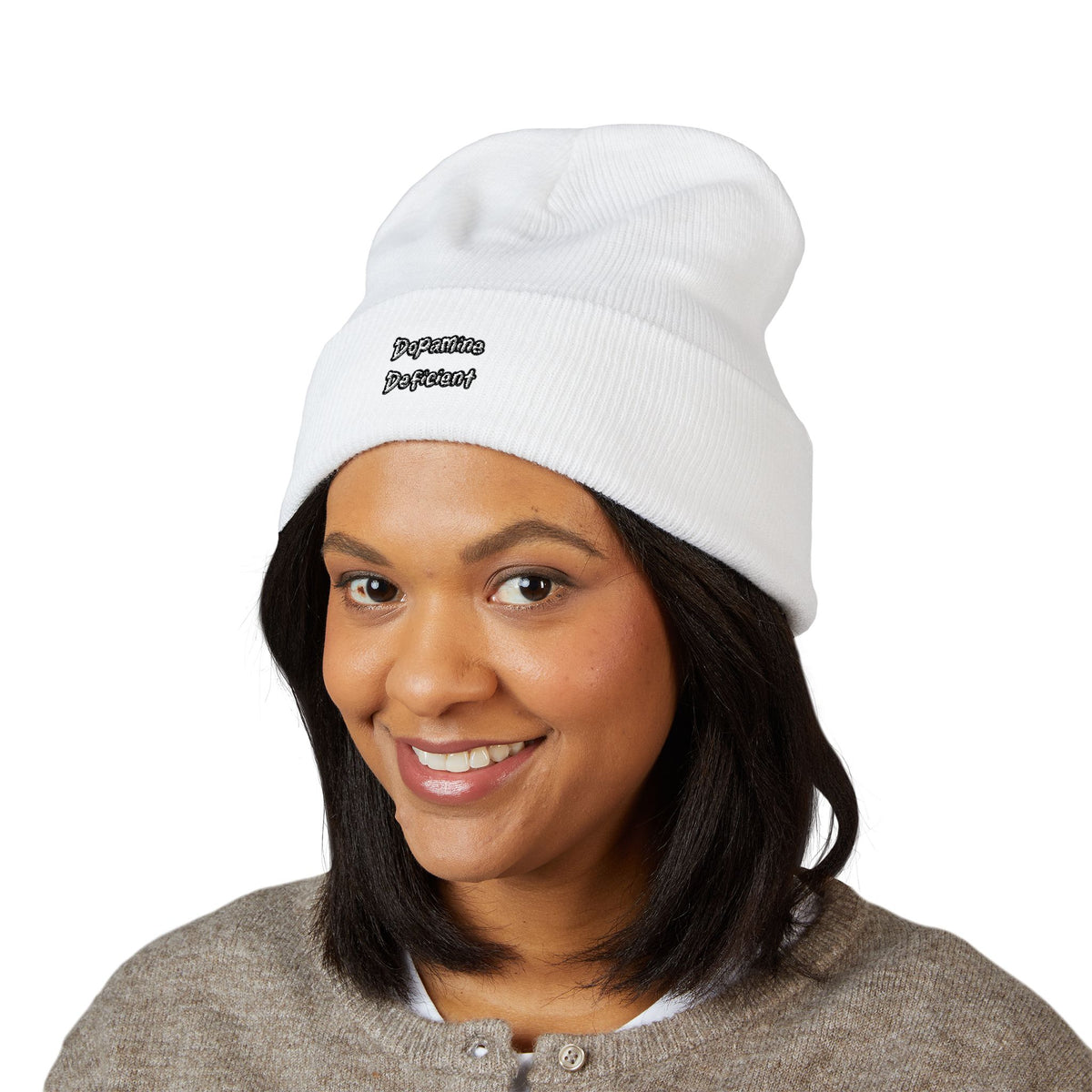 Dopamine deficient — Embroidered Beanie — image 9