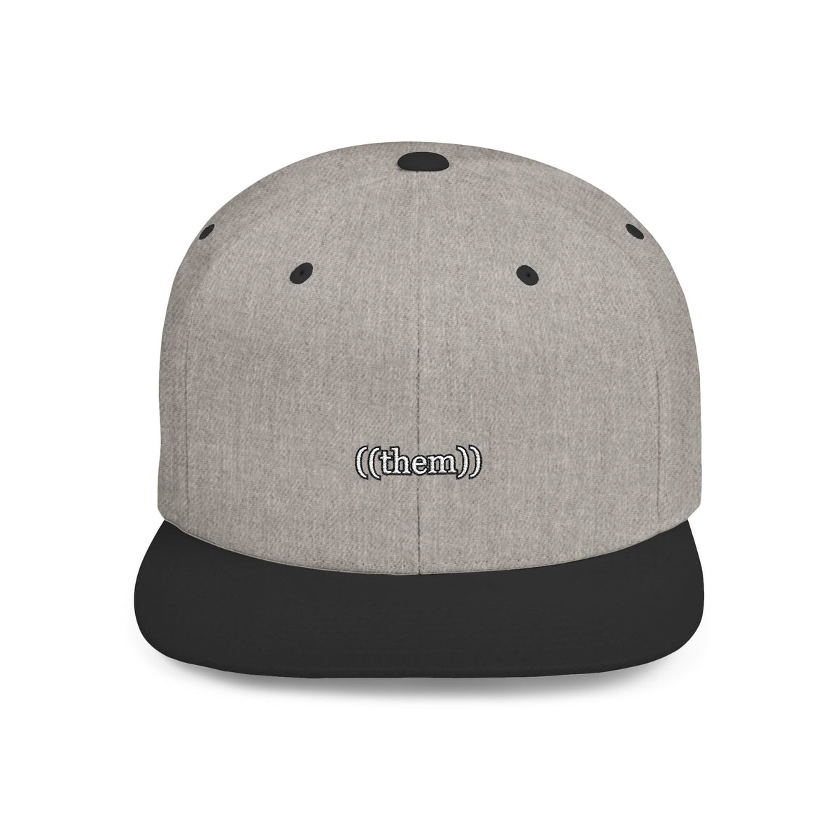 ((them)) — Embroidered Snapback Hat — image 3