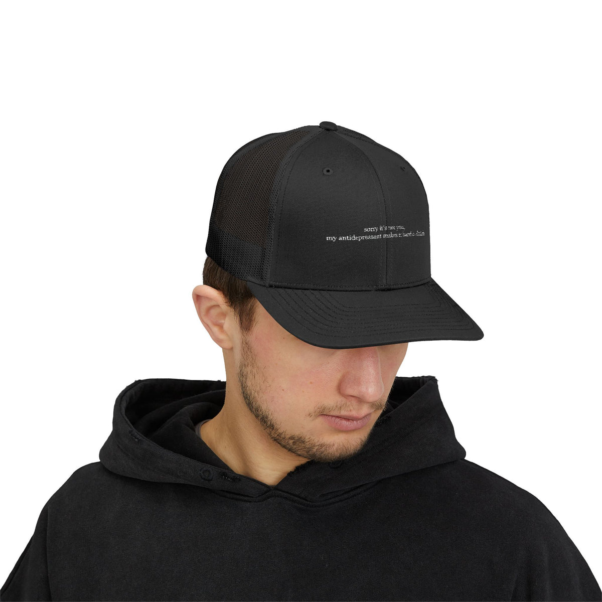 antidepressant — Embroidered Trucker Hat — image 6