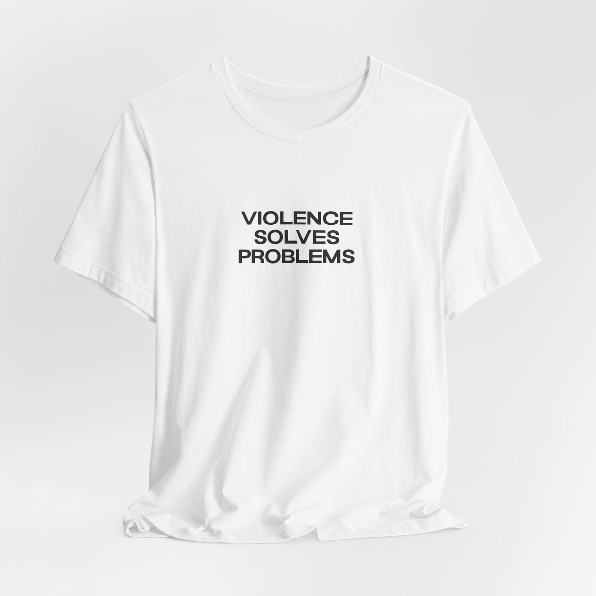 violence solves problems — Classic Graphic Tee — image 8
