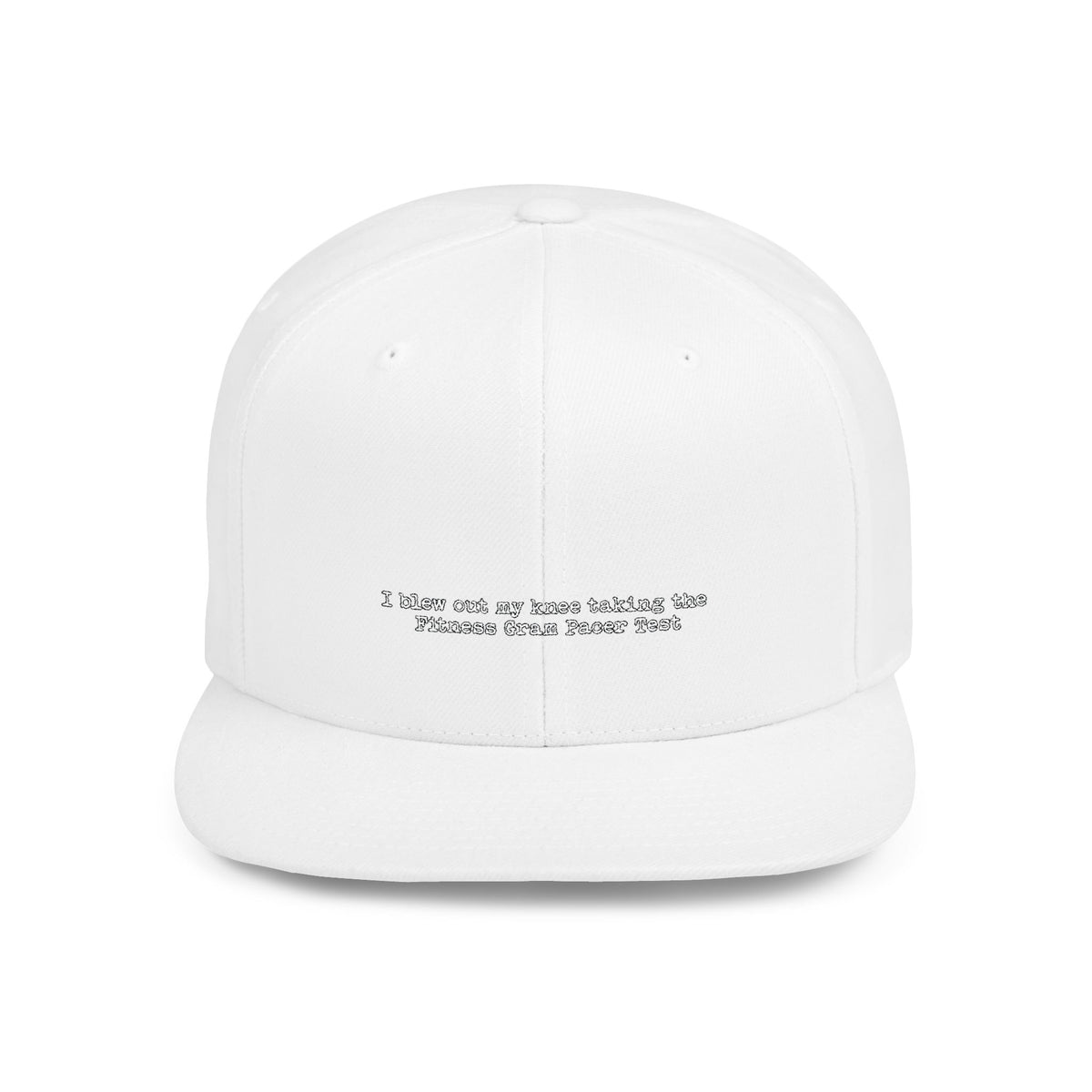 fitness gram pacer test — Embroidered Snapback Hat — image 2