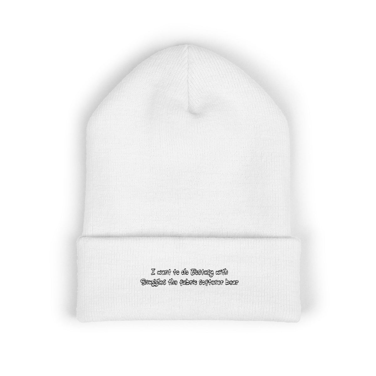 x snuggles bear — Embroidered Beanie — image 2