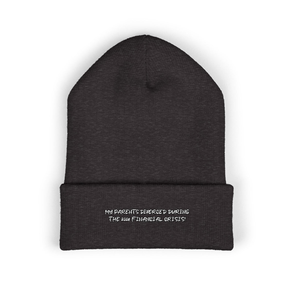 2008 FINANCIAL CRISIS — Embroidered Beanie — image 4