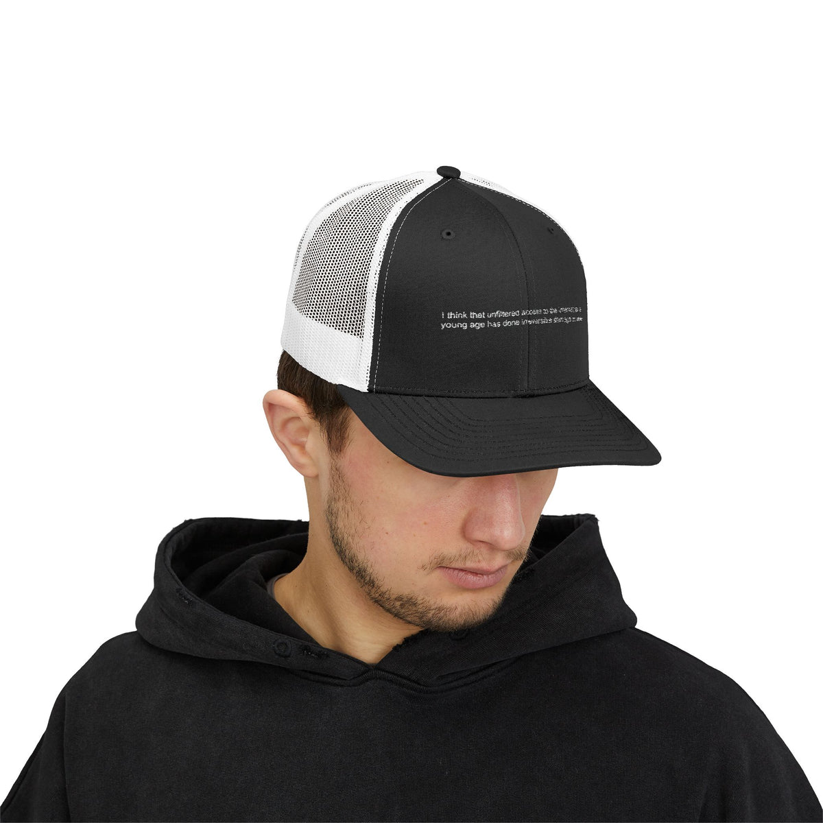 internet damage — Embroidered Trucker Hat — image 12