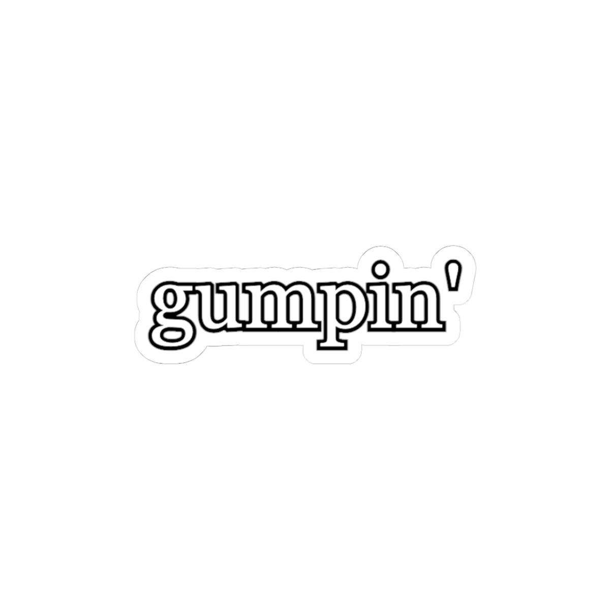 Gumpin — Die-Cut Sticker — image 1